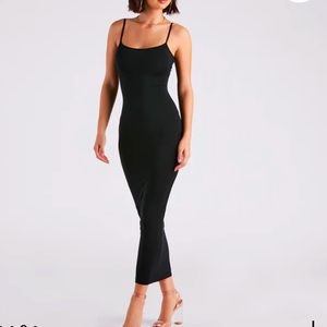 Windsor | Dress | In Plain Sight Smooth Knit Maxi Dress in Black | Women Small